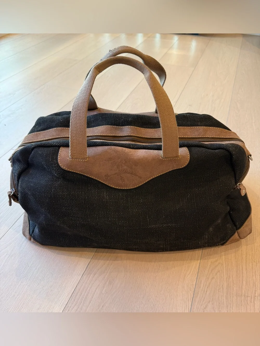 Tommy Bahama Rattan Duffel Bag